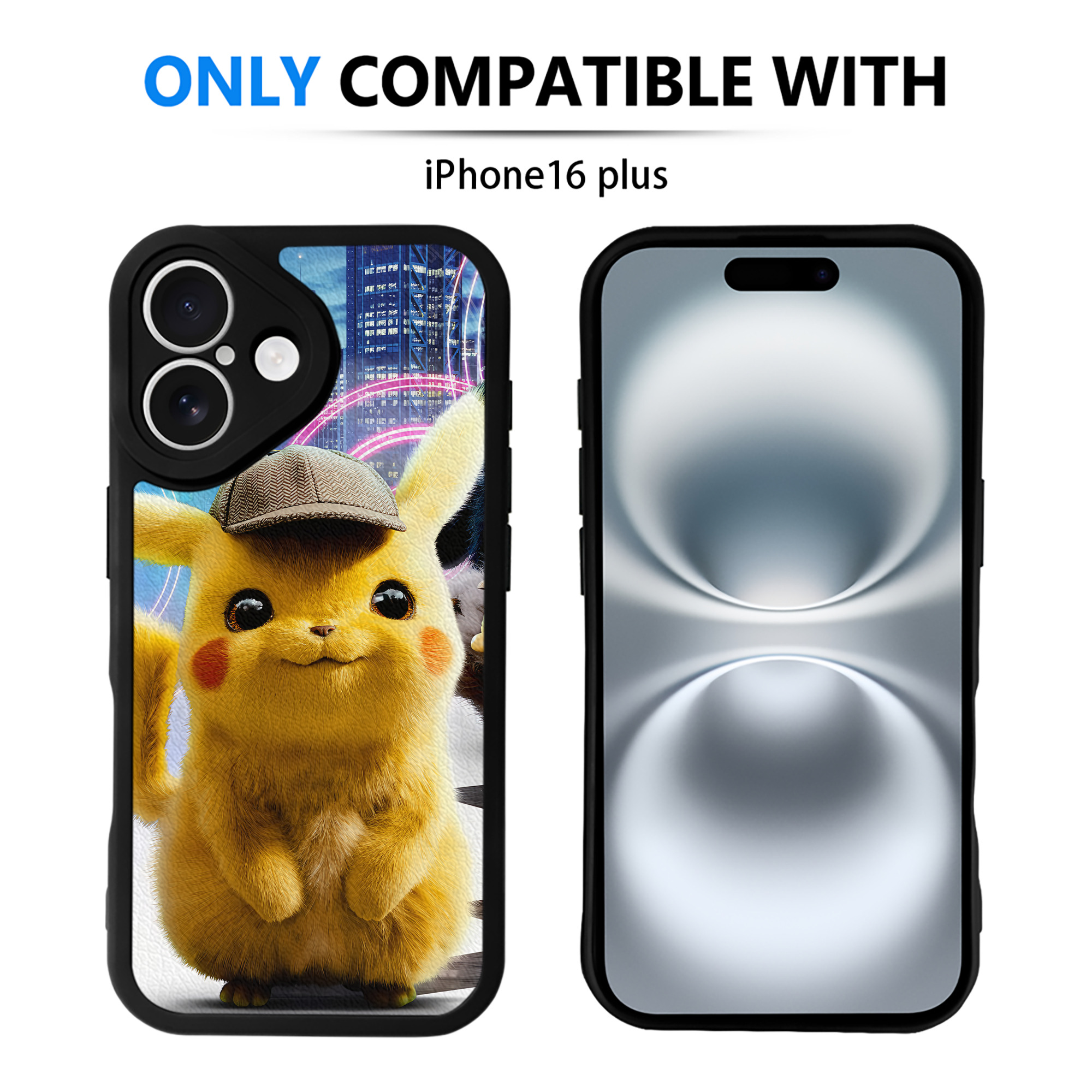 （画像用） ポケットモンスター Pokémon 【iPhone 16シリーズ対応】シリコンスマホケース（レザー調） 材質：シリコン